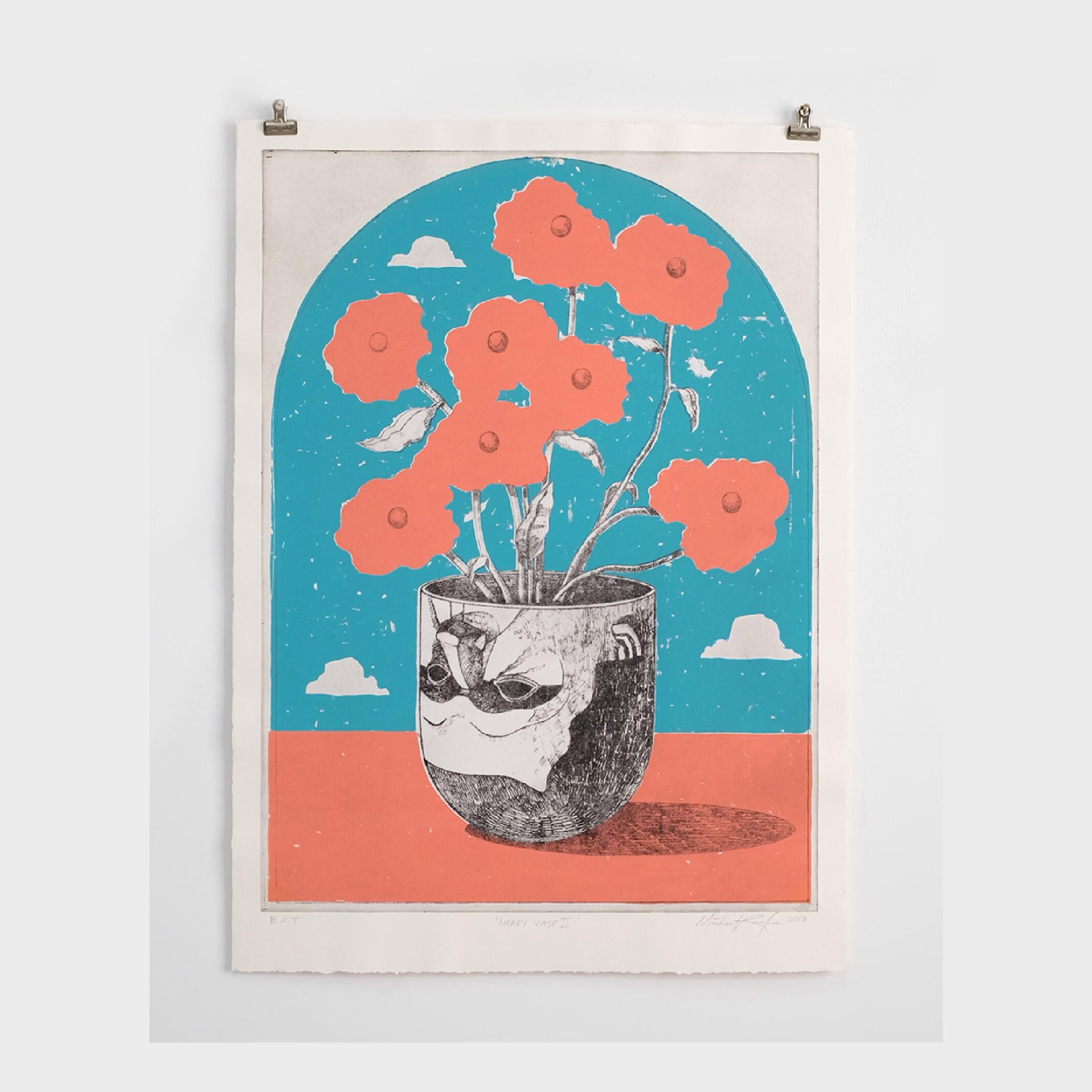 SOLD OUT Michael Reeder, Heady Vase II (Screenprint)
